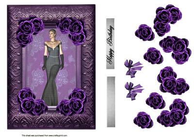 Purple Framed Beauty