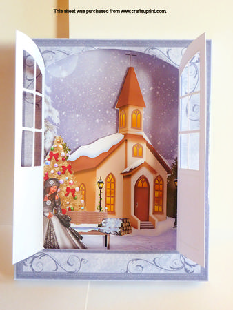 Winter Scene Opening Doors Box Kit
