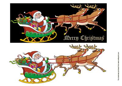 Large Dl Santa on His Way