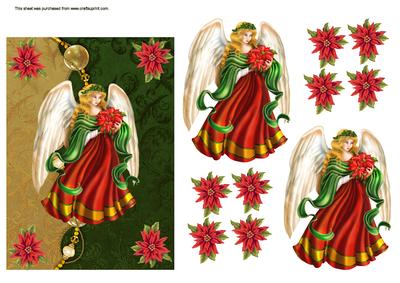 Poinsetta Angel
