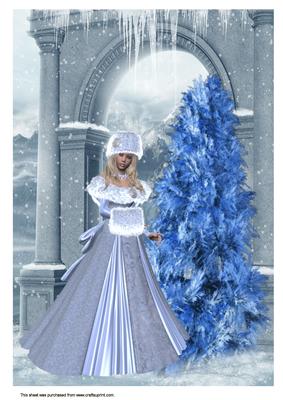 A4 Blue Christmas