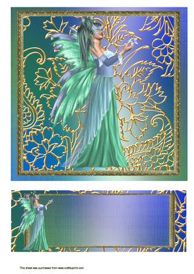 Fairy Card Front and Text Plate