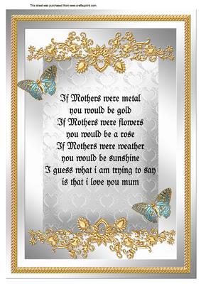 Mothers Day Verse