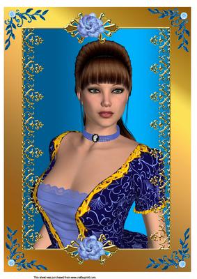 A4 Portrait of an Elegant Lady