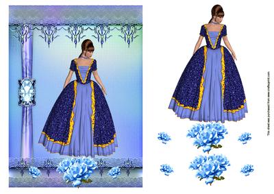 Elegant Lady in Blue