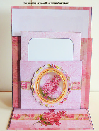 Pink Lilacs Desktop Stationery Holder Easel Kit