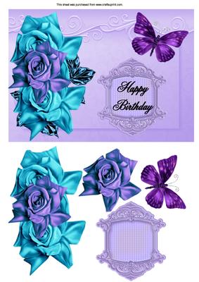 Birthday Rose Butterfly