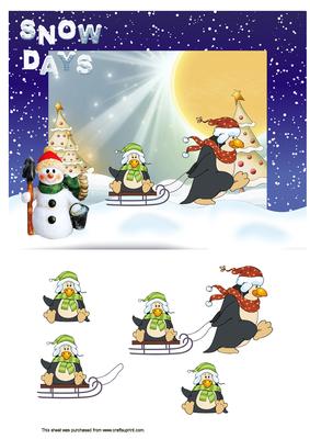Penquin Snow Day