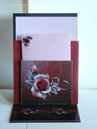 Gothic Rose Stationery Easel Card Kit