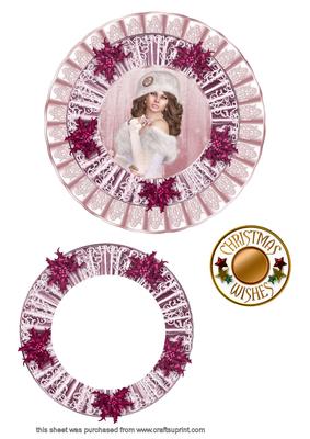 Pink Ruffled Christmas