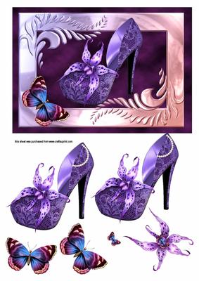 Purple Orchid Shoe