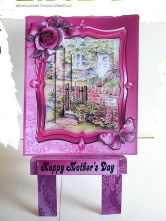 Large Rose Cottage Picture Easel Kit