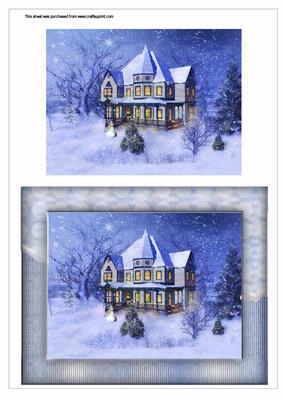 Framed Christmas Scene