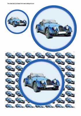 Blue Classic Car