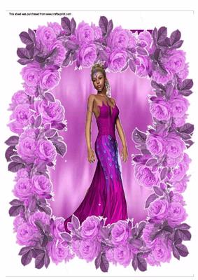A4 Pink Roses