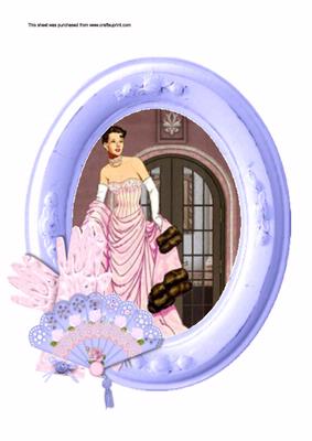 Fan Framed Lady