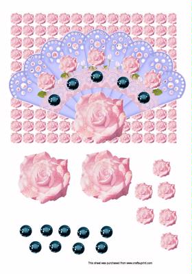 Pink and Blue Fan