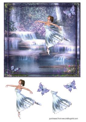 Waterfall Ballerina Fairy