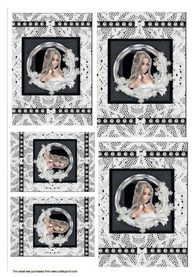 Black Lacey Elegance Toppers