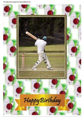 A4 Anyone for Cricket