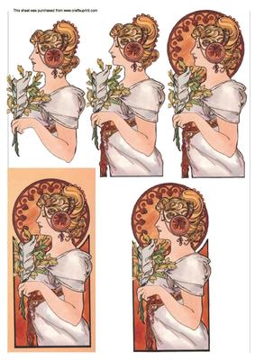 Art Nouveau Decoupage