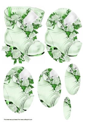 Green Flower Boot Pyrimage