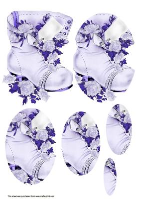 Lilac Flower Boot Pyrimage