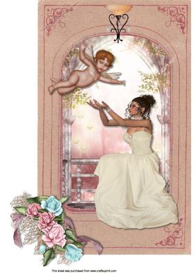 A4 Lady with Cherub