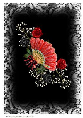 A4 Striking Red Fan