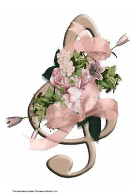 A4 Musical Flowers