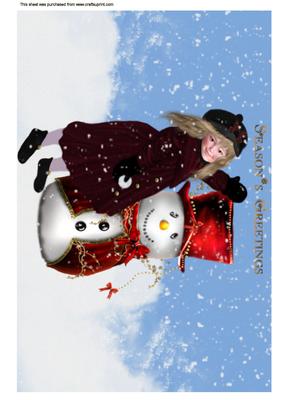 A4 Season Greeting from the Snowman