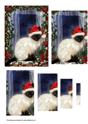 Christmas Cat Pyrimage