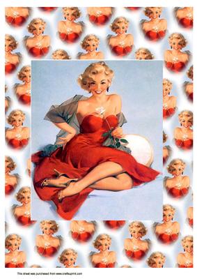 A4 Pin Up Girl 1
