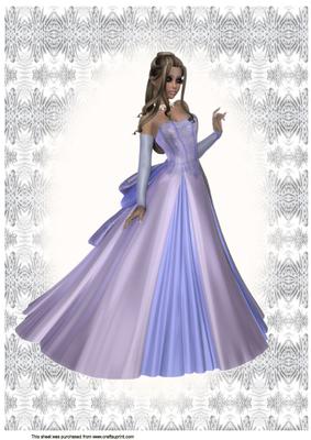 A4 Lilac Elegant Lady