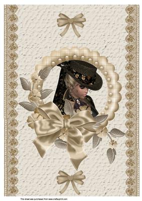 A4 Decorative Framed Beauty