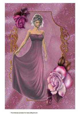 A4 Magenta Rose