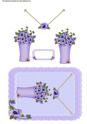 Vase of Pansies