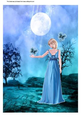 A4 Birthstone -blue Topaz