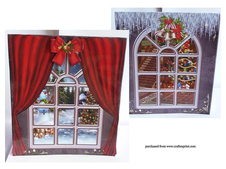 Christmas Window Back to Back Card Kit