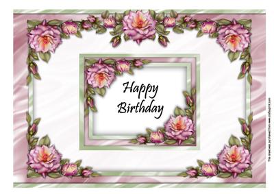 A4 Floral Birthday