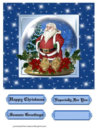 Father Christmas Snowglobe Mini Kit