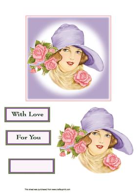 Lady in Purple Hat