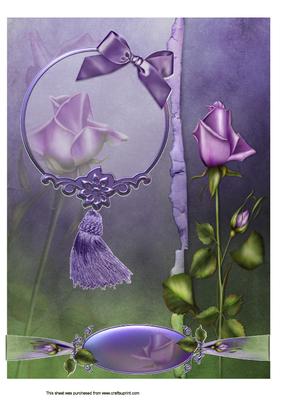 A4 Lavender Rose