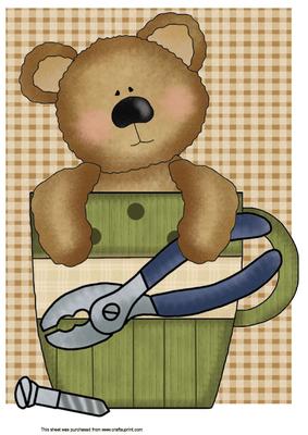 A4 DIY Bear in Mug