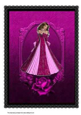 A4 Pink Beauty Framed