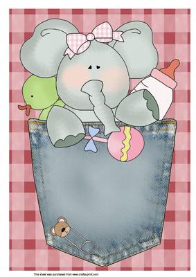 A4 Girly Elephant