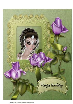 A4 Lilac Rose Beauty