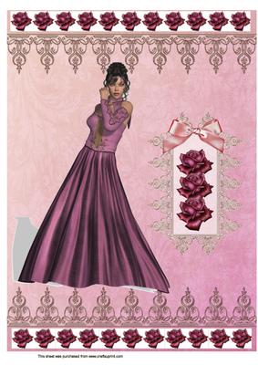A4 Red Rose Beauty