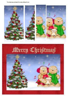Carolling Gingerbread People with Side Stacker