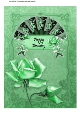 A4 Birthday Fan 2